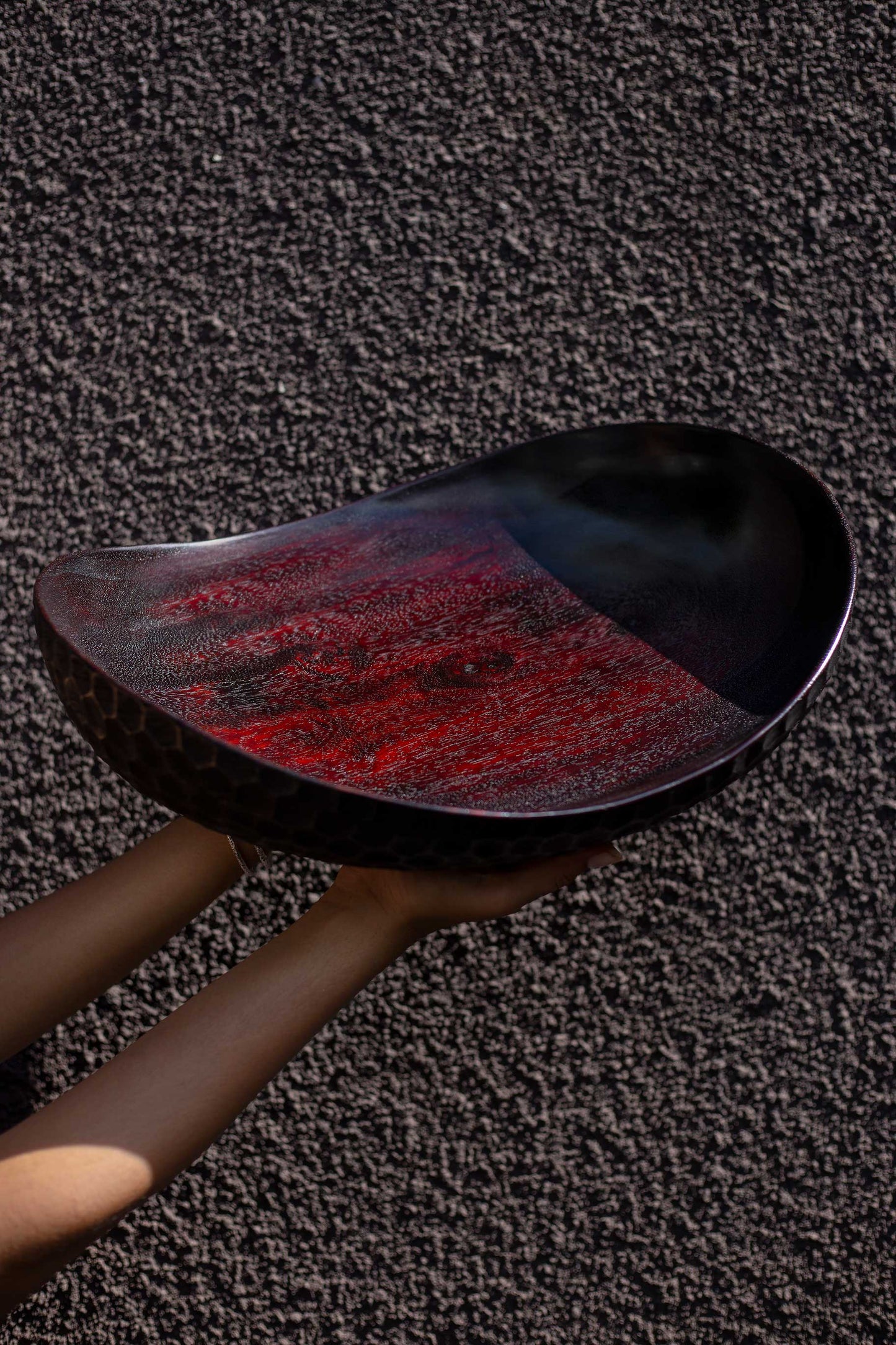 Oval Plain Top & Hammered L